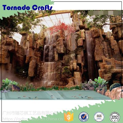 匠心打造自然意趣 广州龙卷风工艺仿真假山与黄蜡石景观石批发导览