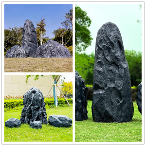 奇异景观石 玻璃钢假石雕塑的室内艺术魅力